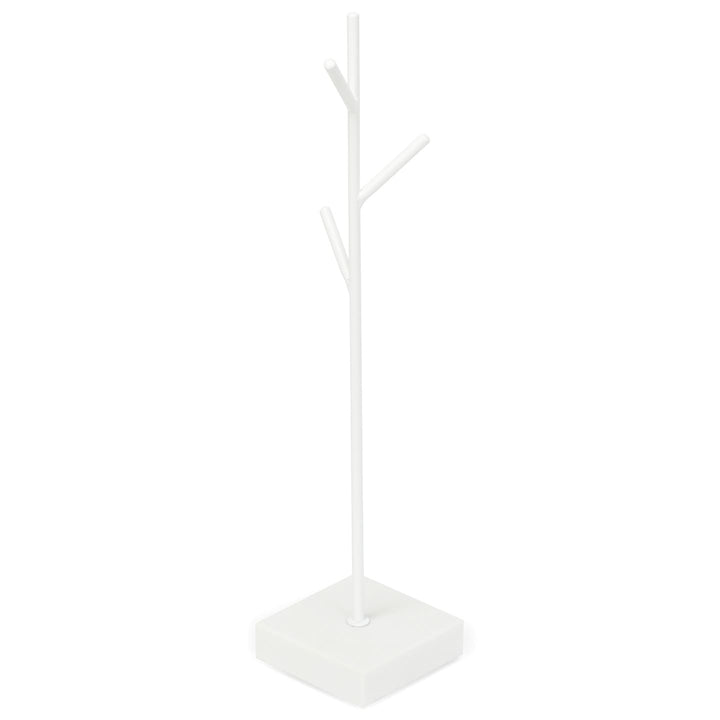 SPENVI Nail Swatch Display Stand White with White Base for nail color swatches. #color_white